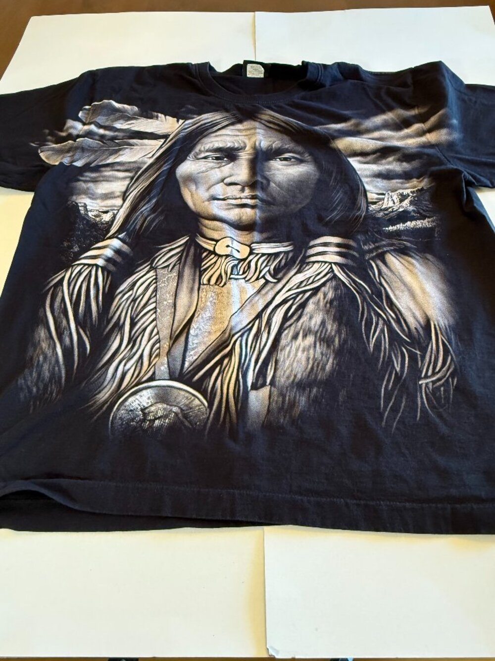 Jays Rock Native American Black Short Sleeve T Shirt Mens XXL
